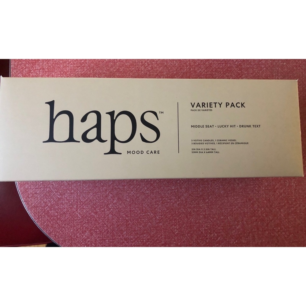NEW Haps Votive Set candles Mood variety pack holiday gift